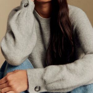 Sezane Louisa Jumper Mottled Grey - Size S